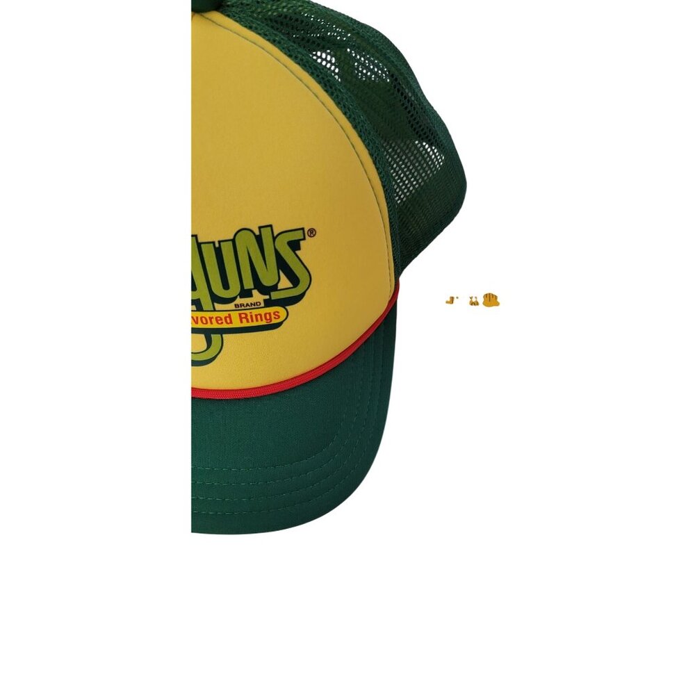 Funyuns Trucker Hat Yellow Green Mesh Snapback Onion Flavored Rings NWT - Picture 8 of 9